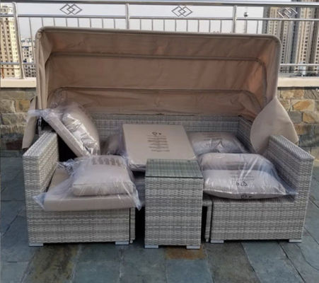 5 3 4 Piece Rattan Patio Furniture Set Leisure Rattan Sofa Set Modern Garden