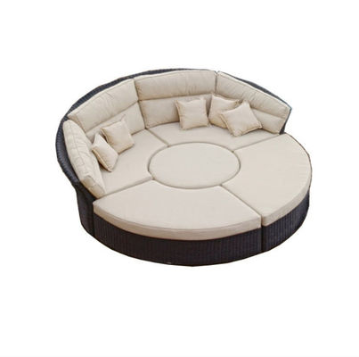 Rattan Wicker Chaise Lounge Chair Set Modern Poly Patio Canopy Sunproof Lounger