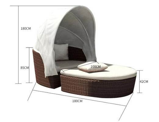 CE BSCI Sun Beds Waterproof Fabric Sun Lounger Day Bed Outdoor Chair Garden