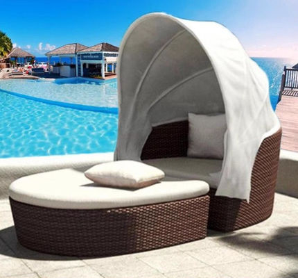 CE BSCI Sun Beds Waterproof Fabric Sun Lounger Day Bed Outdoor Chair Garden
