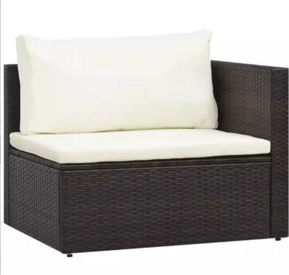 Indoor/Outdoor Furniture Sets Rattan All-Weather Washable Cushions with Coffee Table Rattan Sectional Sofa