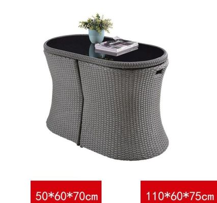 Indoor Outdoor Patio Rattan Bistro Dining Set Balcony Chair Leisure Space Saving