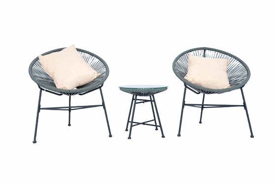Patio Outdoor Wicker Bistro Table And Chairs Dining Colorful Rattan Acapulco Chair Wicker Sun