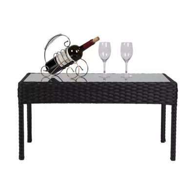 4 Or 6 Pieces Rattan Furniture Sets Outdoor Table And Chair ottoman stool Set Balcony Furniture Sets
