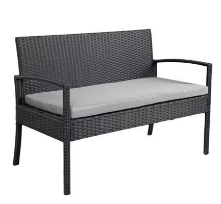 4 Or 6 Pieces Rattan Furniture Sets Outdoor Table And Chair ottoman stool Set Balcony Furniture Sets