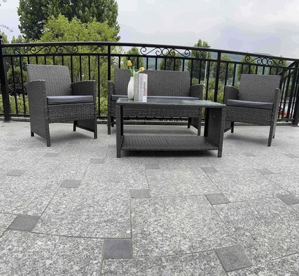 Weather-Resistance 4pcs Outdoor Rattan Sofa Set/ Wicker Garden Furniture Coffee Table and Rattan Chairs for Pool