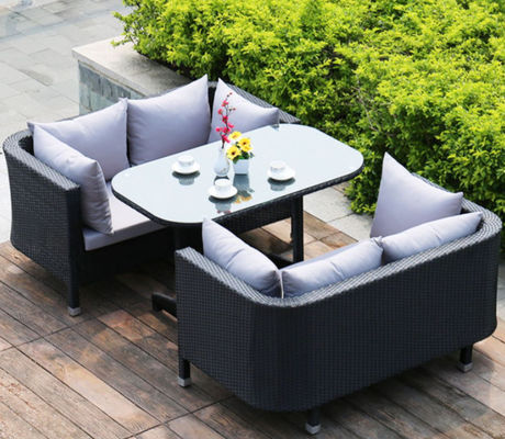 Nordic Style Terrace Courtyard Living Room Sofa Wicker Rattan Chair Patio