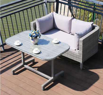 Nordic Style Terrace Courtyard Living Room Sofa Wicker Rattan Chair Patio