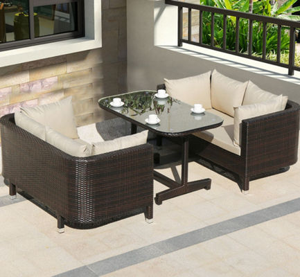 Nordic Style Terrace Courtyard Living Room Sofa Wicker Rattan Chair Patio