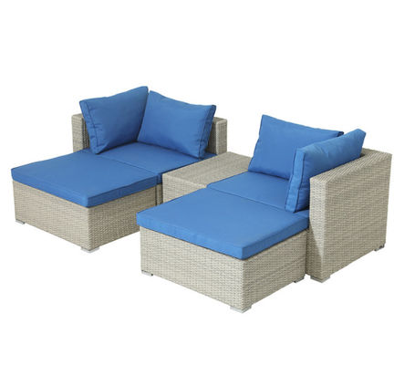 Outdoor Wicker Rattan Furniture Patio Chair Garden Table Leisure Rattan Sofa Set