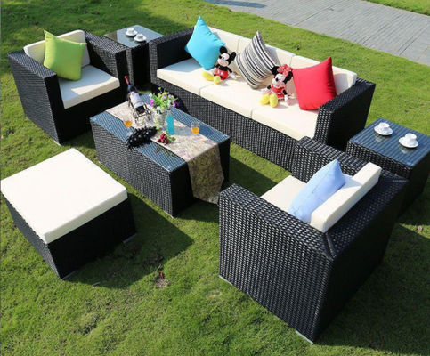 Modern Leisure Best Selling Garden Furniture Plastic Rattan Sofa Set Outdoor White Carton Wholesale Outdoor Furniture