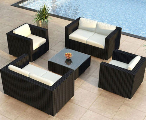 Modern Leisure Best Selling Garden Furniture Plastic Rattan Sofa Set Outdoor White Carton Wholesale Outdoor Furniture