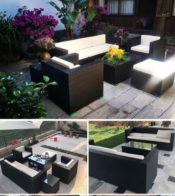 Modern Leisure Best Selling Garden Furniture Plastic Rattan Sofa Set Outdoor White Carton Wholesale Outdoor Furniture