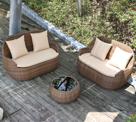 Oval Woven Rope Garden Furniture Bed Leisure Outdoor Sofa Vine Chair Weaving