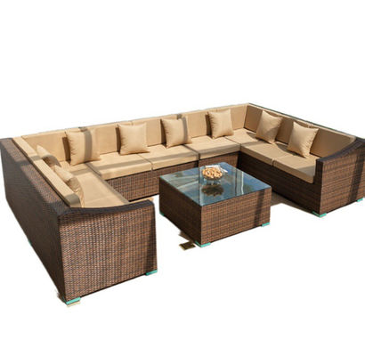 250kg Rattan Furniture Sofa And Chairs Set Hotel Villa Leisure Combination