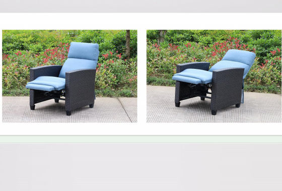 CE BSCI Home Rattan Furniture Modern Office Sofa Mid Century Recliner