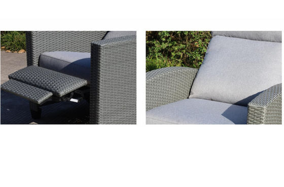 Modern Recliner Dual For Sitting Lying Functional Rattan Sofa Set Furniture
