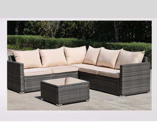 Rattan Sofa And Coffee Table Set Restaurant Chair Outdoor Table Store Cushion 6cm