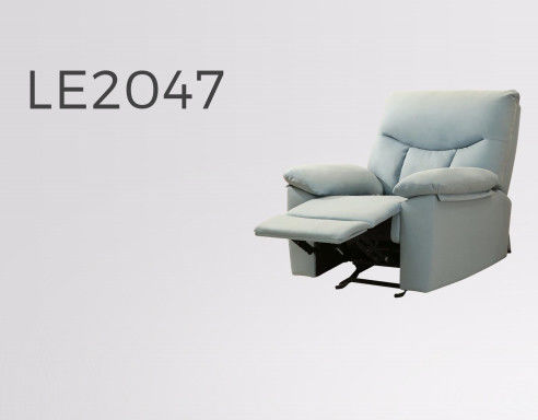 Tech Fabric Living Room Furniture Recliner Power Leather Recliner Sofa Set Grey