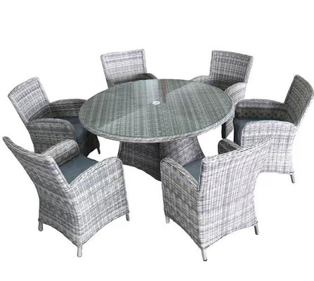 Patio Wicker Rattan Outdoor Dining Table  Park Balcony Courtyard Patio Sofa
