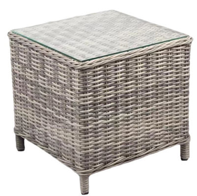 2 Seater Rattan Balcony Sofa 2 Chairs 2 Footrest 1 Table Pe Wicker Bistro Set