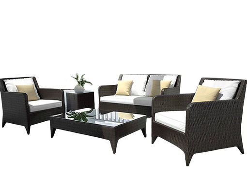 Waterproof Chairs Outdoor Rattan Indoor Sofa Set Garden Patio Lounge