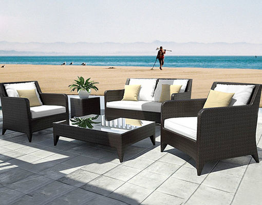 Waterproof Chairs Outdoor Rattan Indoor Sofa Set Garden Patio Lounge