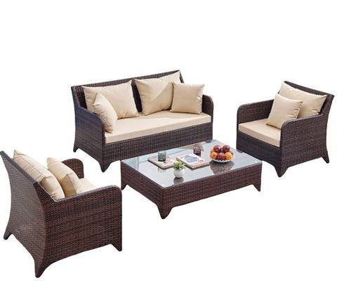 Single Rattan Garden Sofa Chair Waterproof Nordic Modern Terrace Combination