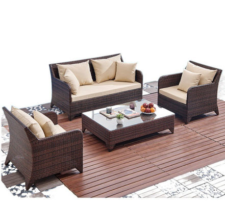 Single Rattan Garden Sofa Chair Waterproof Nordic Modern Terrace Combination