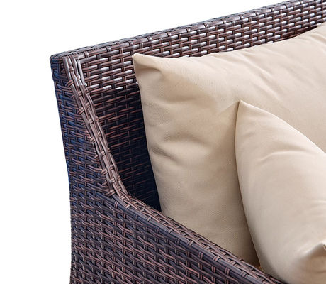 Single Rattan Garden Sofa Chair Waterproof Nordic Modern Terrace Combination
