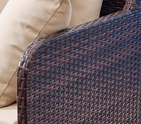 Single Rattan Garden Sofa Chair Waterproof Nordic Modern Terrace Combination