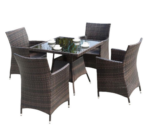 Wicker Patio Dining Furniture Set For 6 Classic Item Wicker Chairs Sofa Armrest