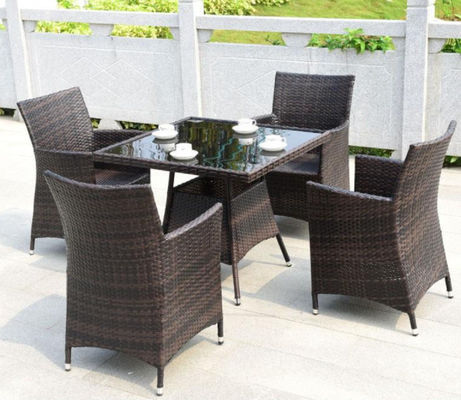 Wicker Patio Dining Furniture Set For 6 Classic Item Wicker Chairs Sofa Armrest