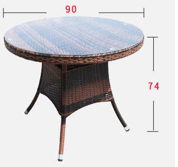 4 Seater Rattan Round Dining Table And Chair Set Outdoor Furniture Rattan Dining Table Set