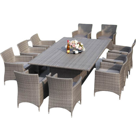 8 Seater  9 Seater Rattan Garden Furniture Sofa Dining Table Set Modern Rattan