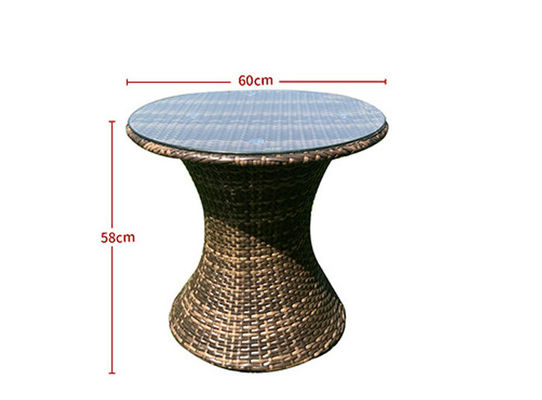 Egg Shape Modern Rattan Dining Set Patio Outdoor Rattan Wicker Furniture Sets