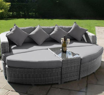 Hotel Outdoor Patio Garden Sunbathing Lounger Sofa Furniture Luxury 228x88x78cm