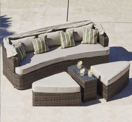 Hotel Outdoor Patio Garden Sunbathing Lounger Sofa Furniture Luxury 228x88x78cm