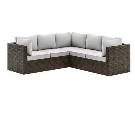 Outdoor Wicker Rattan Sofa Set Rattan Chair Sectional Cushion Lawn Garden Furniture
