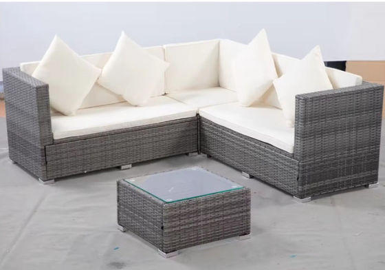Outdoor Wicker Rattan Sofa Set Rattan Chair Sectional Cushion Lawn Garden Furniture