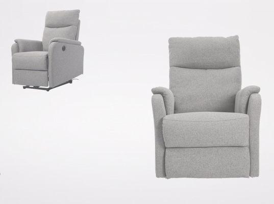 Fine Linen Lumbar Heating Massage Manual Recliner Seat Sofa Wall Hugger 3 Seater