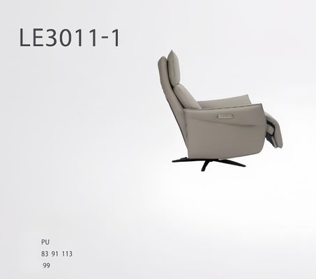 Home Furniture Hotel Lobby Hall Leather Accent Chair Revolving Leisure Chair