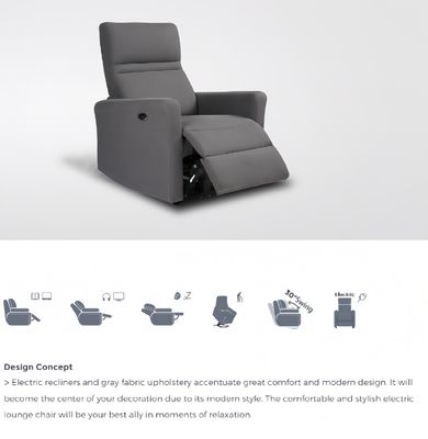 Technology Cloth Country Theatre Chair Electric Lazy Boy Relax Body Recliner