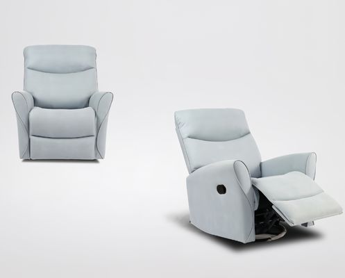 Oversized Leather Microfiber Fabric Manual Recliner Chair With Rocking Swivel
