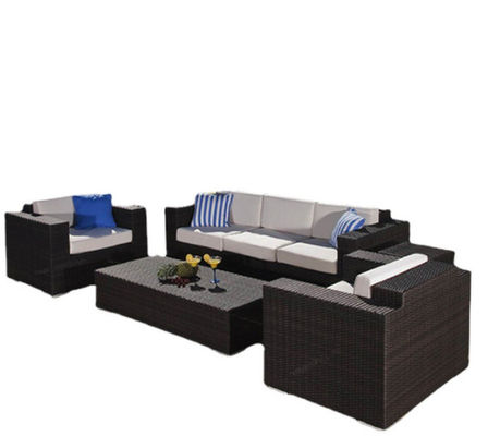 4 Pcs Rattan Sectional Sofa Furniture Outdoor Comfortable Casual Sectional