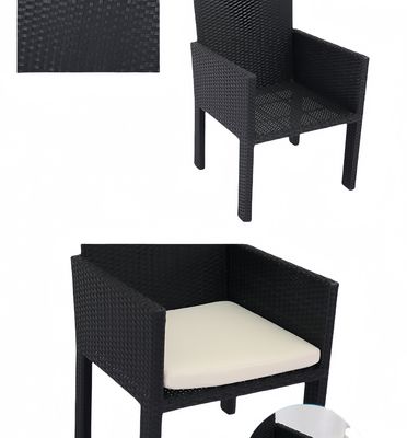7 PCS Woven Dining Table Chairs Patio Conversation Leisure Rattan Sofa Set