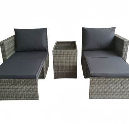 3 2 Seater Rattan Conservatory Sofa Set Comfortable Cushions Outdoor Garden