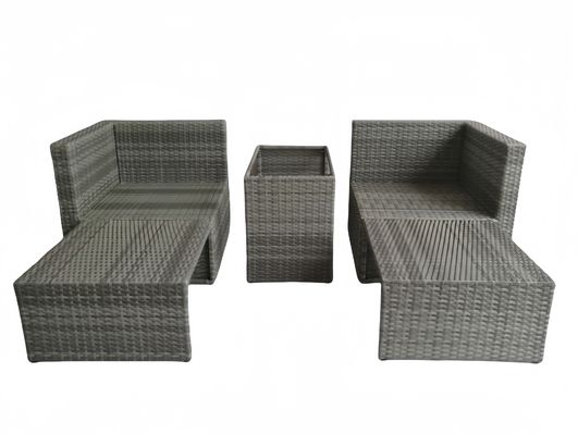 3 2 Seater Rattan Conservatory Sofa Set Comfortable Cushions Outdoor Garden