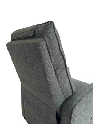 Accent Chair with Ottoman Set Velvet Reclining Reading Armchair with Adjustable Backrest for Living Room