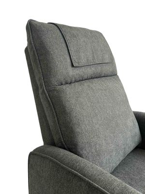 Accent Chair with Ottoman Set Velvet Reclining Reading Armchair with Adjustable Backrest for Living Room